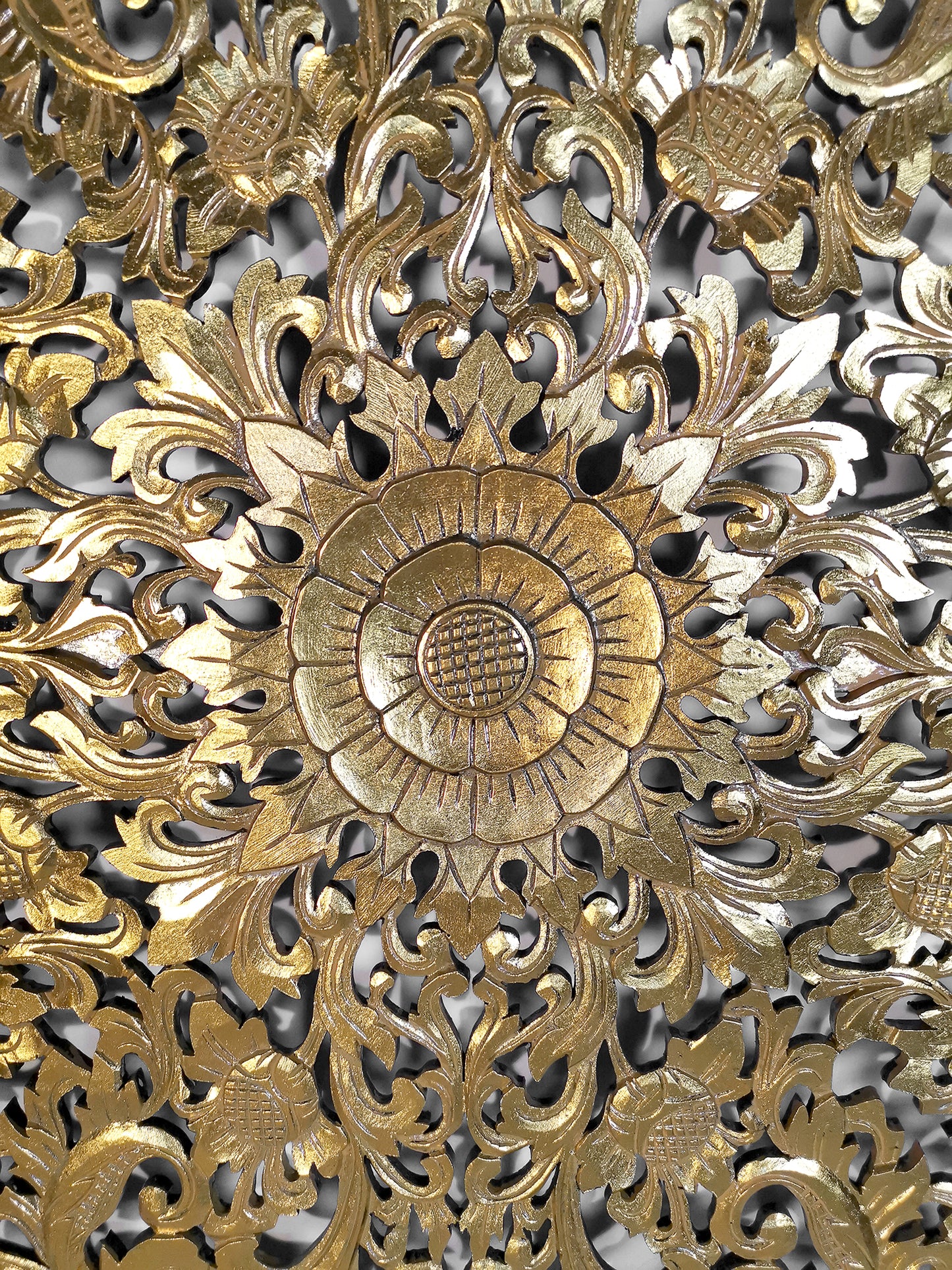 Decorative Panel "Lily" - Gold Wash