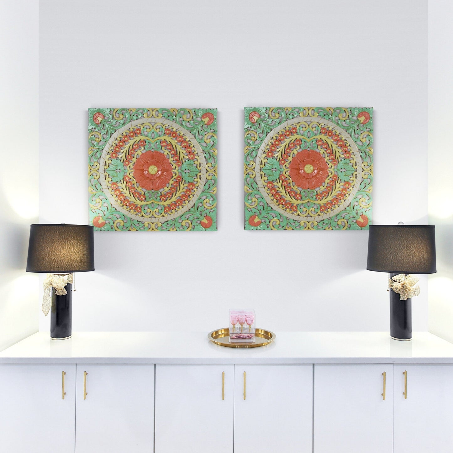 Carved Decorative panel "Ubud" - 60 cm