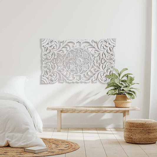 decorative panel azalea white wash bali design hand carved hand made decorative house furniture wood material decorative wall panels decorative wood panels decorative panel board balinese wall art