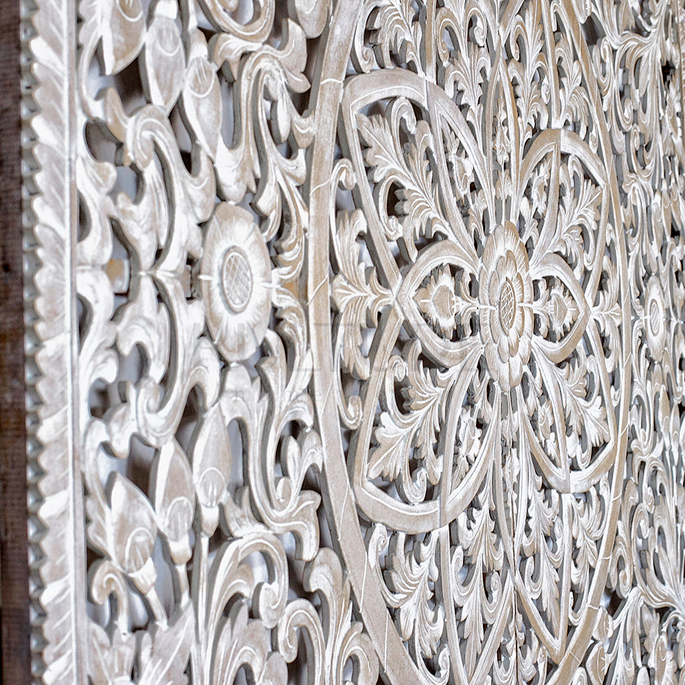 bed headboard kris antic wash bali design hand carved hand made home decorative house furniture wood material