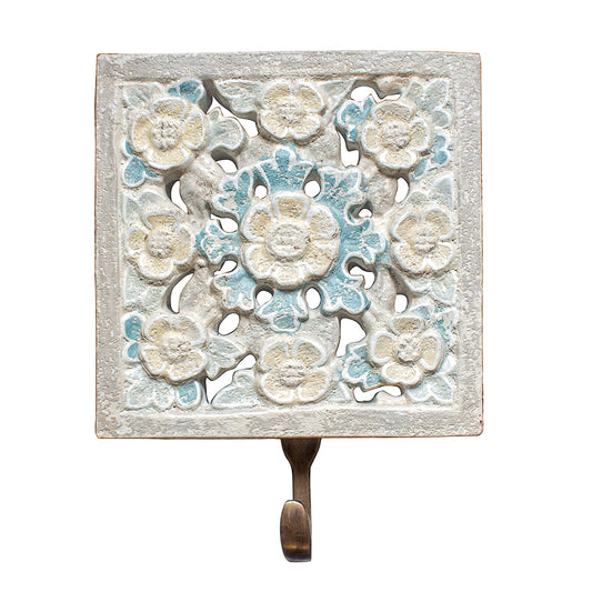 Carved Hanger 'Ayana' - Blue