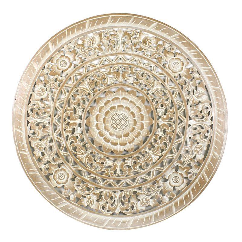 The beauty of mandala in balinese wood carving - Kulture Home Decor