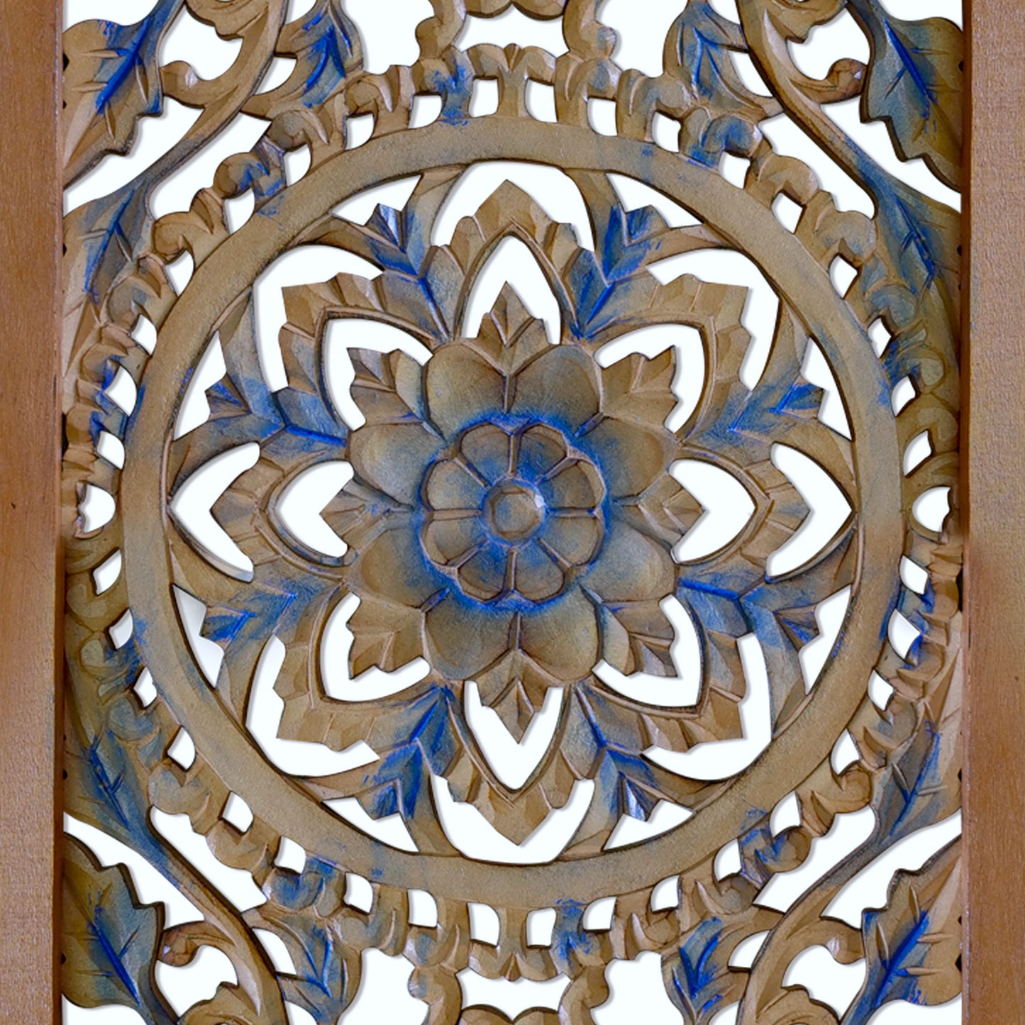Decorative Panel "Amara" - Blue & Natural Wash