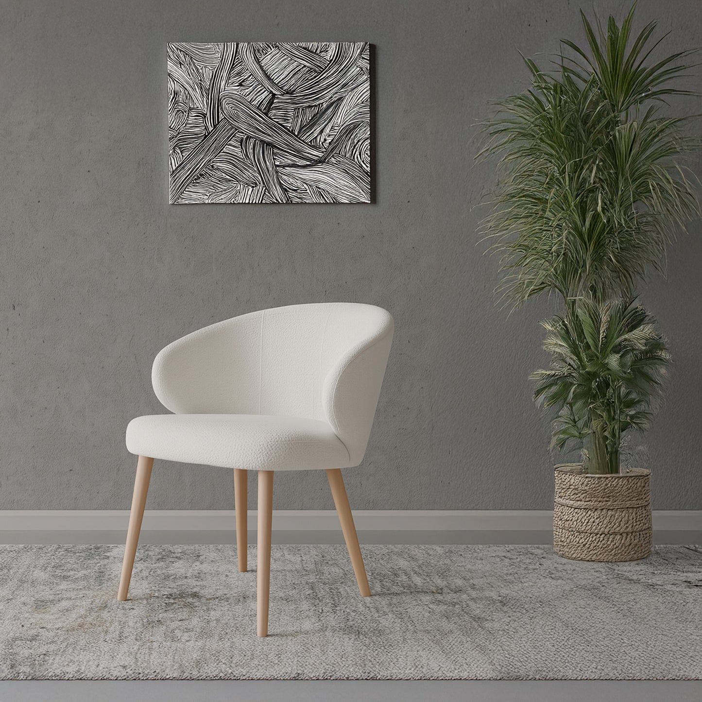 Caprice Dining Chair - Leather or Boucle