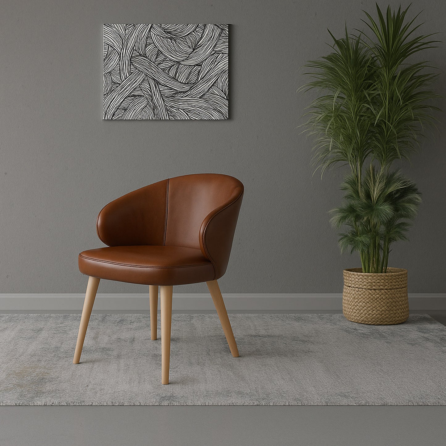 Caprice Dining Chair - Leather or Boucle
