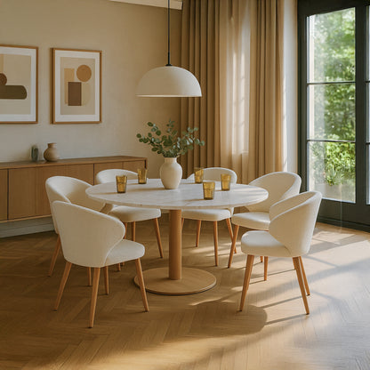 Caprice Dining Chair - Leather or Boucle