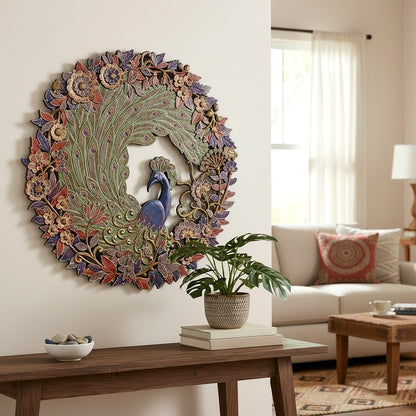 Carved Decorative Panel "Cendrawasih" - 100 cm