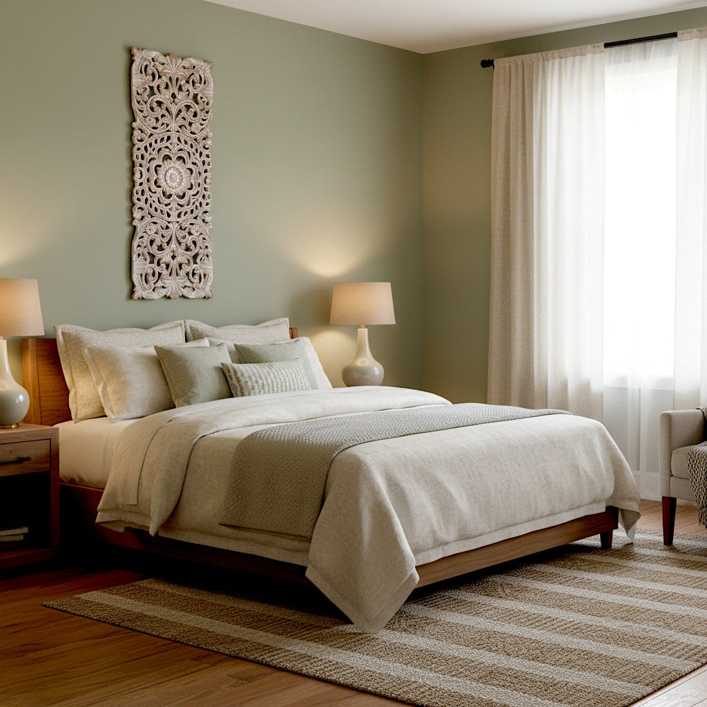 Carved Decorative Panel "Indah" - 100 cm