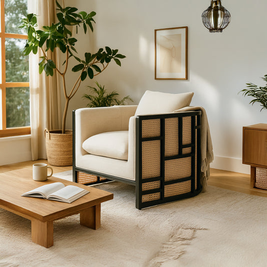 Kitsune Cane Lounge Chair