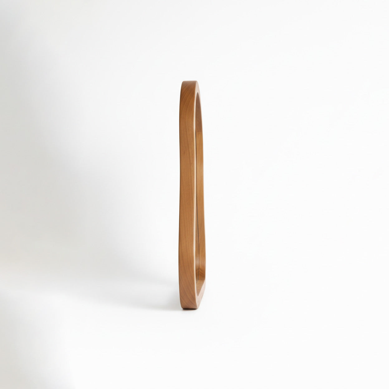 Wooden Abstract Mirror "Kayana" - Natural - 80 x 60 cm