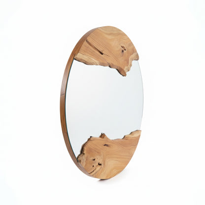 Wooden Round Mirror "Bumi" - Natural - 60 cm