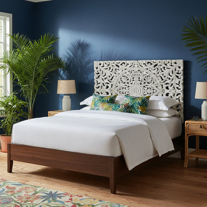 Carved Bed Headboard "Murraya"