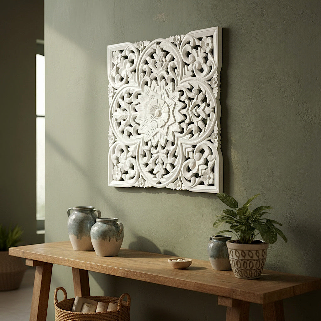 Carved Decorative Panel "Papua" - 50 cm