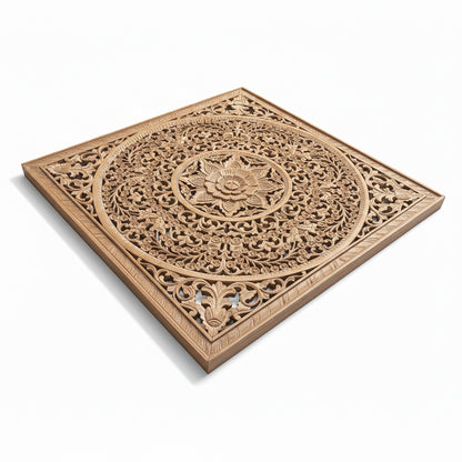 Decorative Panel "Peony" - Natural Brown - 120 cm