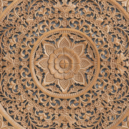 Decorative Panel "Peony" - Natural Brown - 120 cm