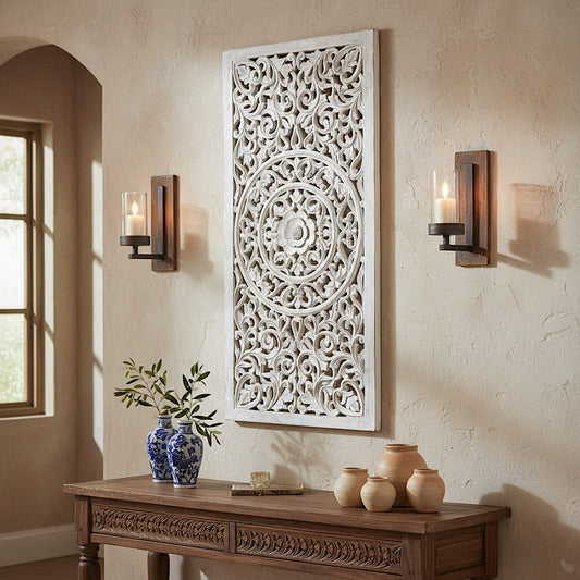 Carved Decorative Panel "Saffron" - 100 cm