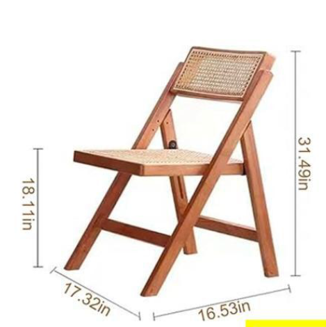 Rattan & Teak Wood Dining Chair 'Laras'