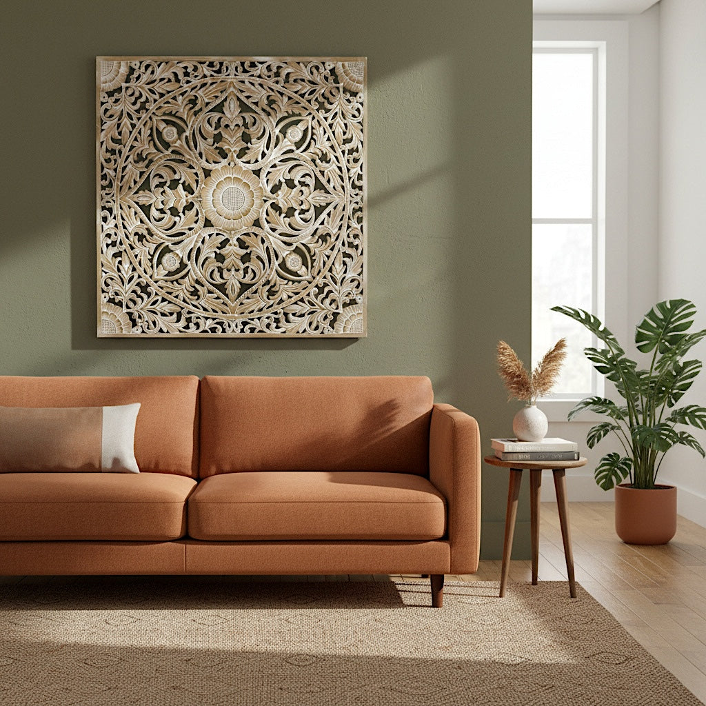 Carved Decorative Panel "Sedap Malam" - 110 cm