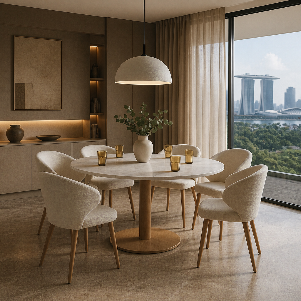 Caprice Dining Chair - Leather or Boucle