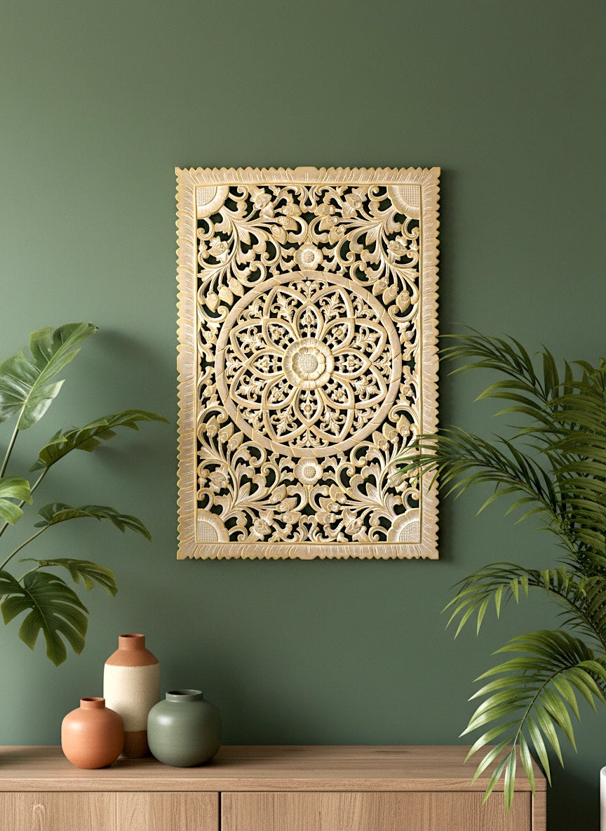 Carved Decorative Panel "Kris" - 120 x 70 cm