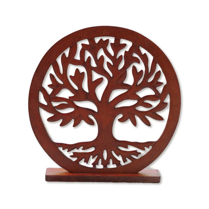 Decorative Mandala Round "Tree of Life" - Brown