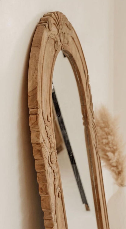 Hand Carved Mirror "Faith" - 170 cm
