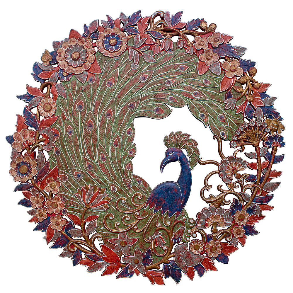 Carved Decorative Panel "Cendrawasih" - 60cm