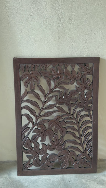Carved Decorative Panel "Tropika" - 65 x 45 cm