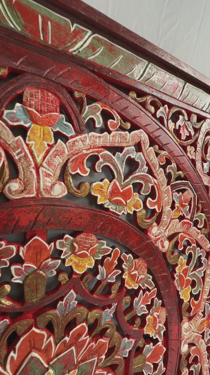 Decorative Panel "Manusa" - Sri Red