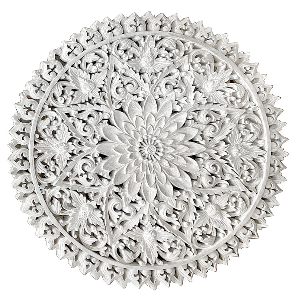 Decorative Mandala "Serupa" - white