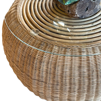rattan round coffee table terang natural wash bali design hand carved hand made decorative house furniture wood material decorative wall panels decorative wood panels decorative panel board