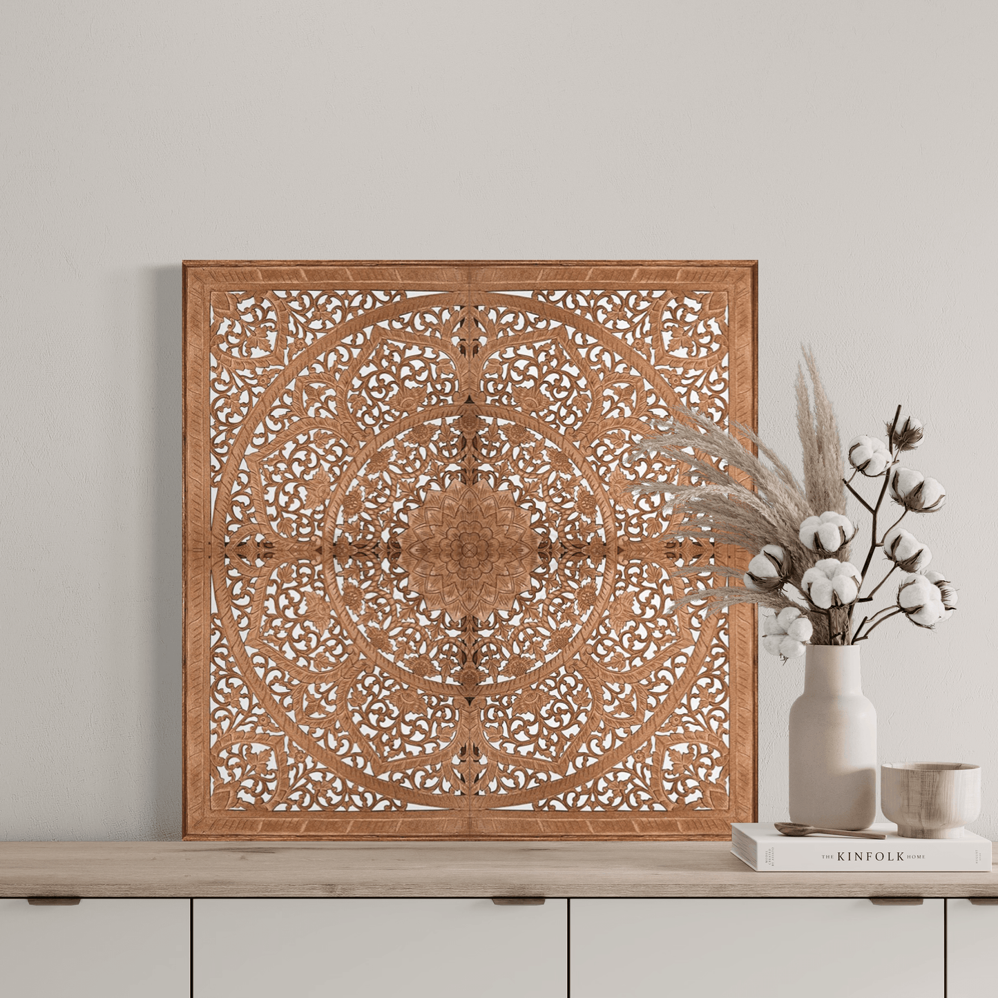 Decorative Panel "Manusa" - Natural Brown - Kulture Home Decor