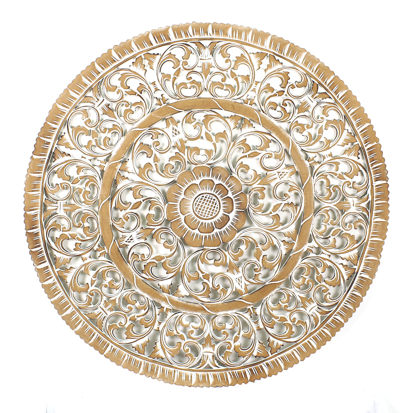Decorative Mandala "Mawar" - Antic wash