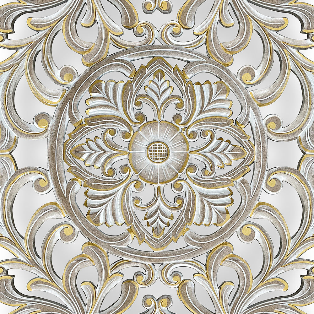 Decorative Panel "Azalea" - Gold Wash