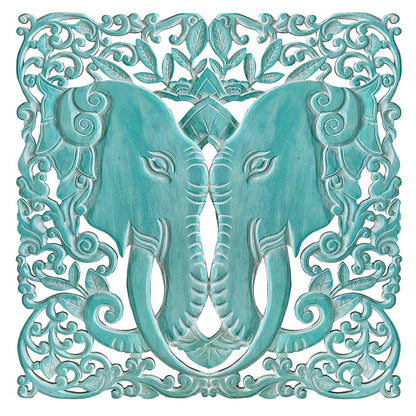 CUST Decorative Panel "Two Elephants"