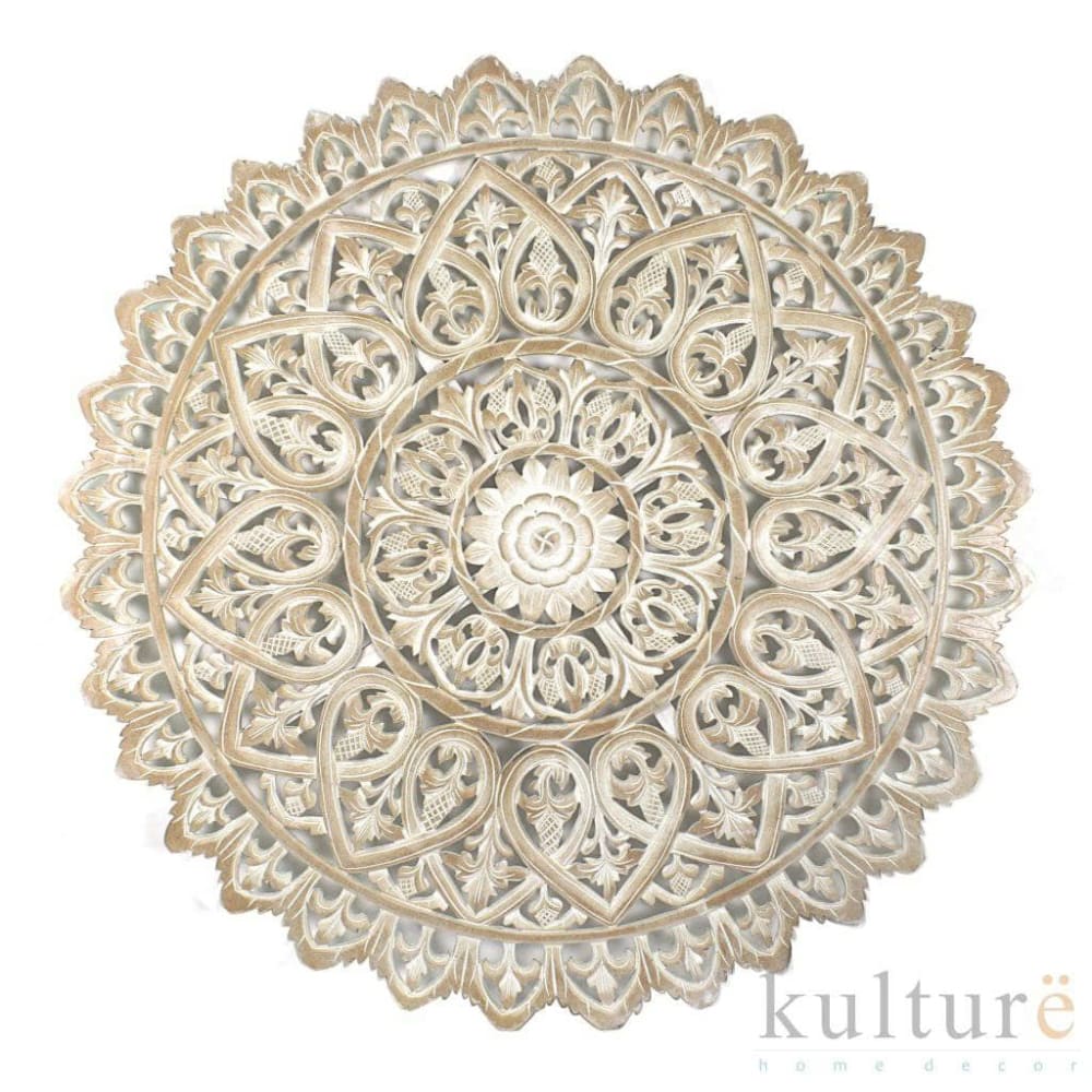 Decorative Mandala "Mahkota"- Antic-wash 120 cm