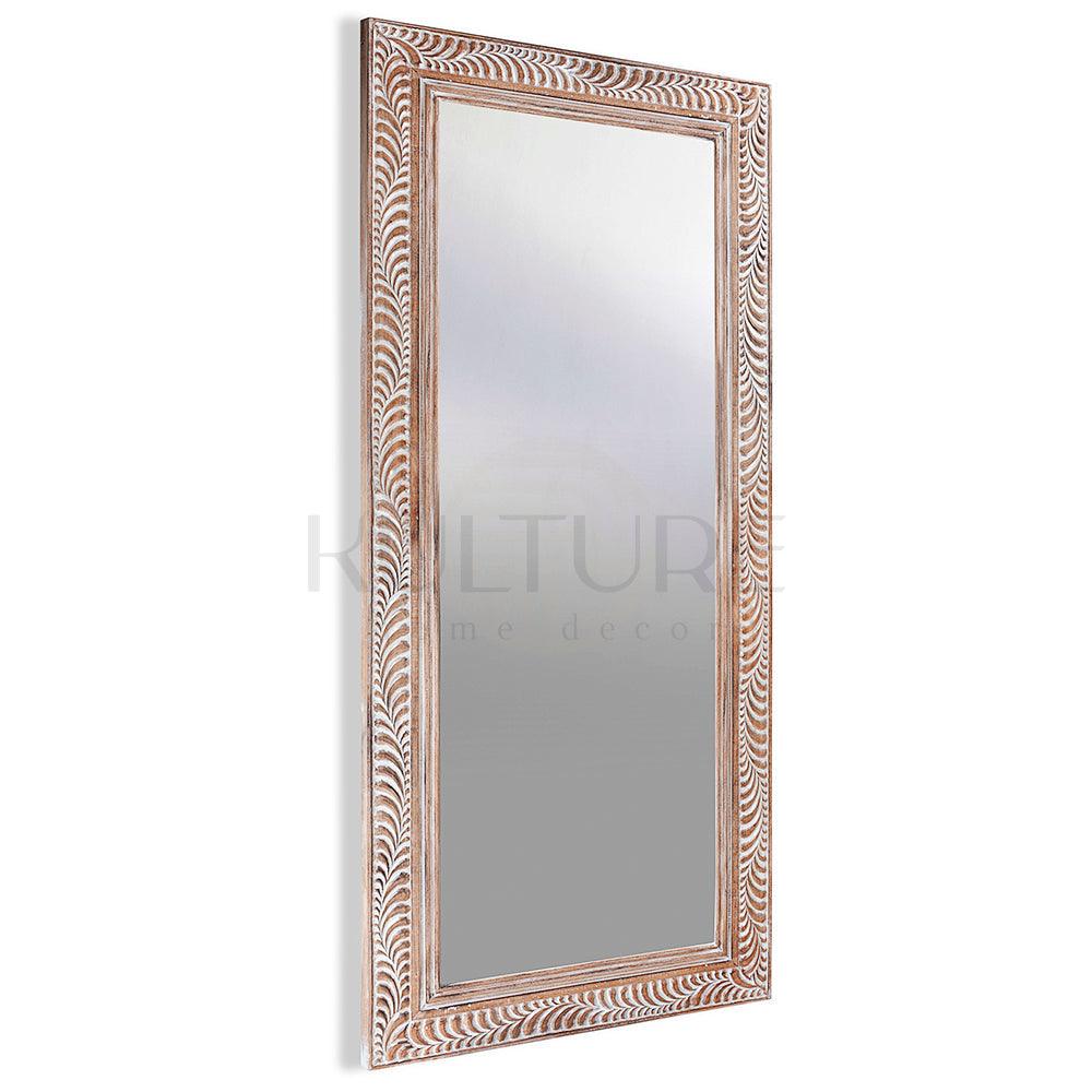 wood mirror dumogi natural wash bali design hand carved hand made home decorative house furniture wood material