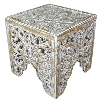 furniture carved beside table ratu antic wash bali design hand carved hand made home decorative house furniture wood material