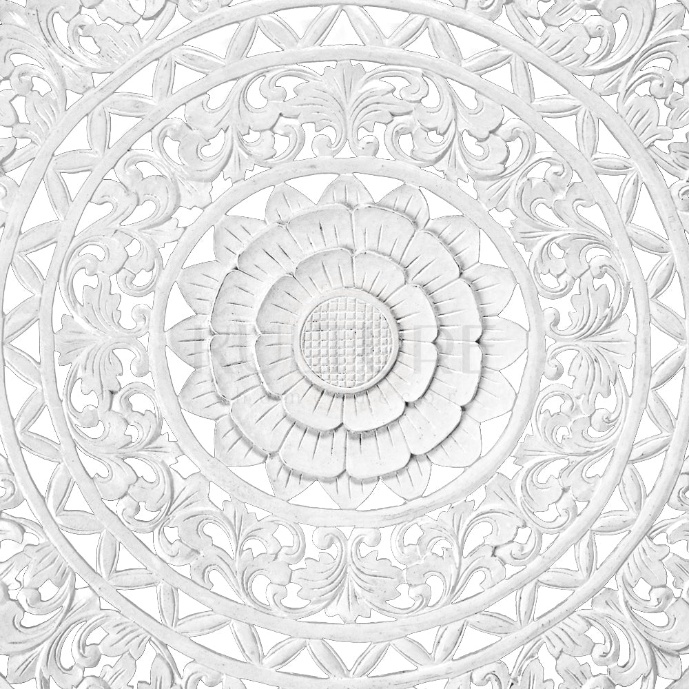 Decorative Mandala "Jemu" White