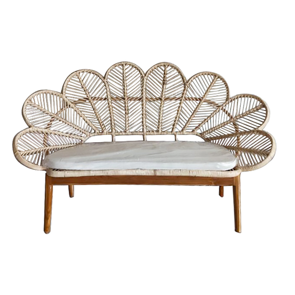 Rattan Petals Lounge Chair 'Ohana' - 150 cm