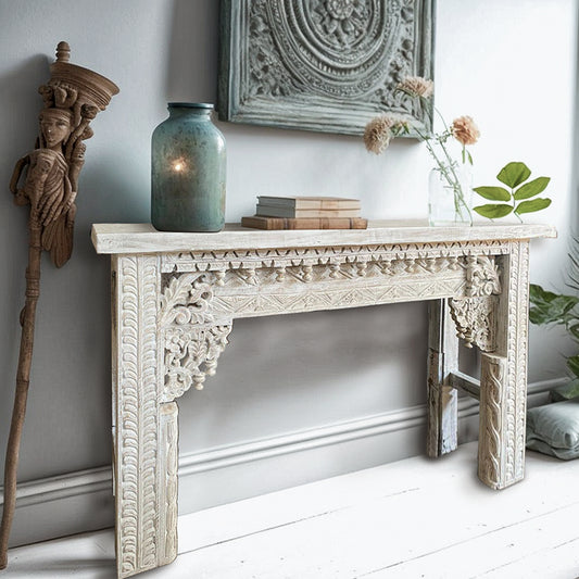 wooden carved console table nia white wash bali design hand carved hand made decorative house furniture wood material decorative wall panels decorative wood panels decorative panel board