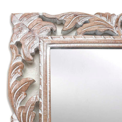 wood mirror hening antic wash bali design hand carved hand made home decorative house furniture wood material